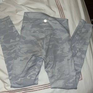 White Camo lulu leggings